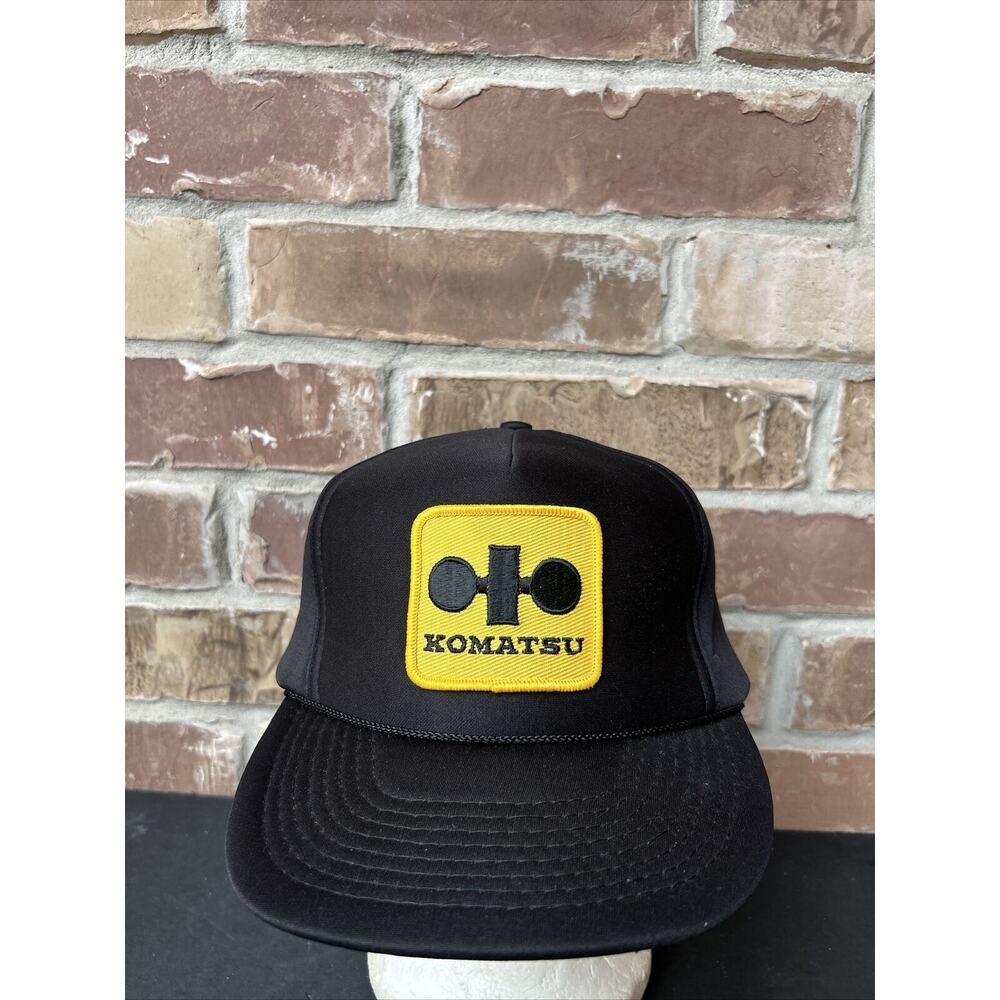 Vintage Komatsu Tractor Patch Logo Trucker Hat Cap Snapback OTTO CAP Good